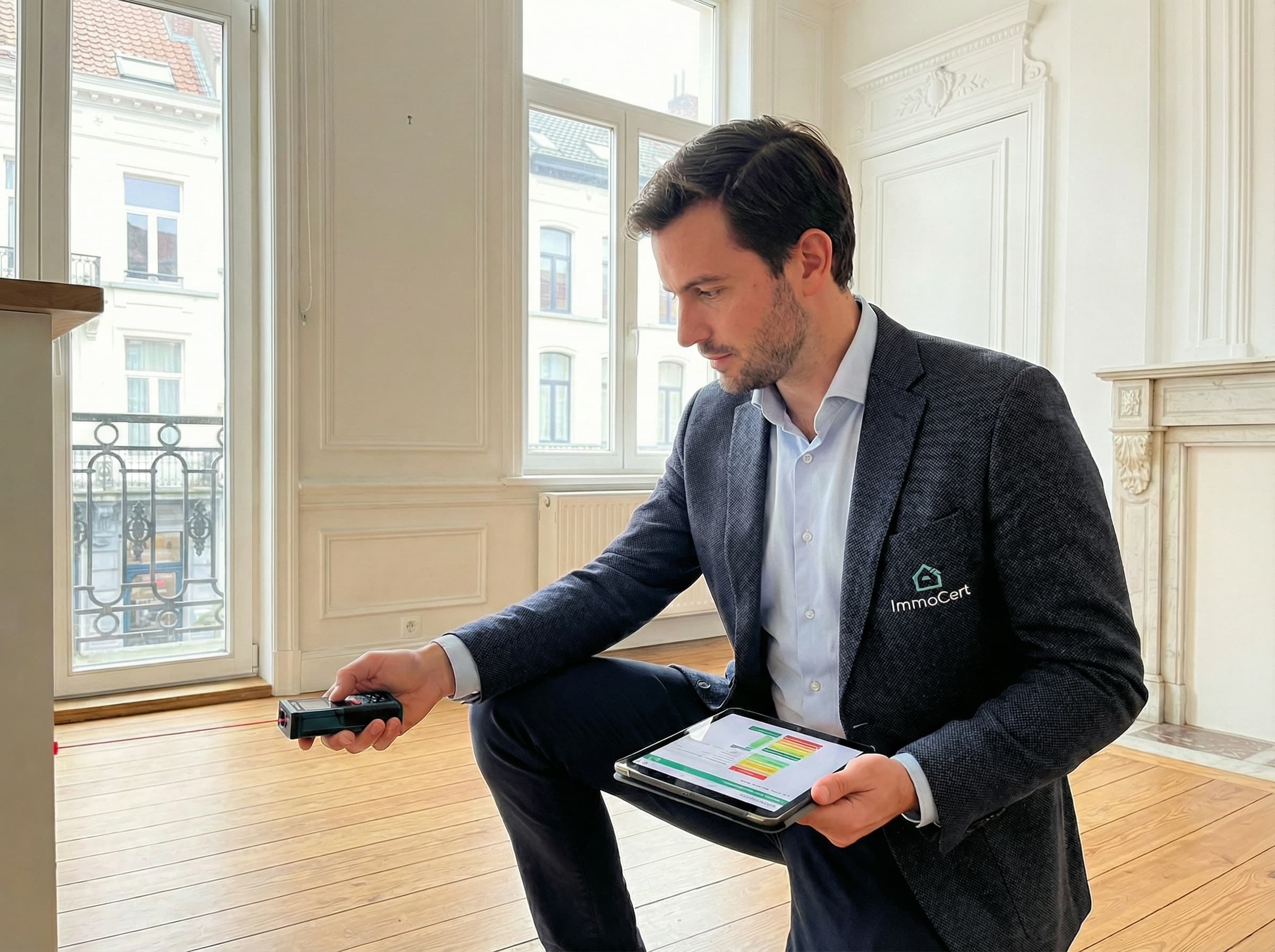 Expert Sertic en visite de certification à Berchem-Sainte-Agathe